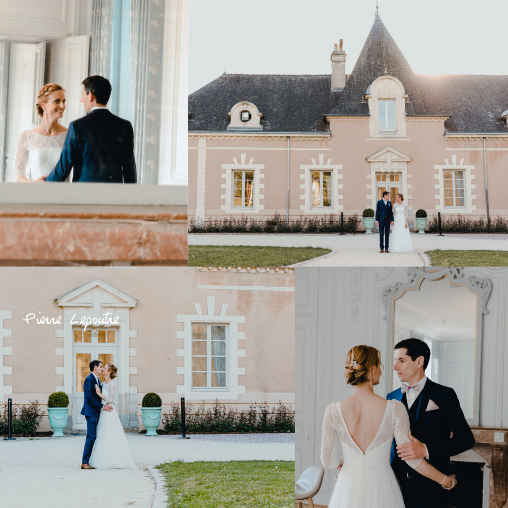 Les mariés qui se balade dans un chateau en Bretagne photos de Pierre Lepoutre