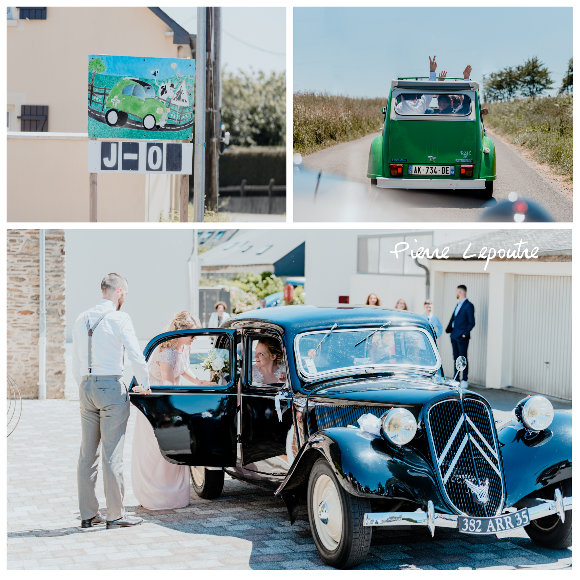 Un mariage à Vitré sous le soleil De chateaubourg en passant par rennes pour arriver à vitré Pierre Lepoutre suit le mariage 