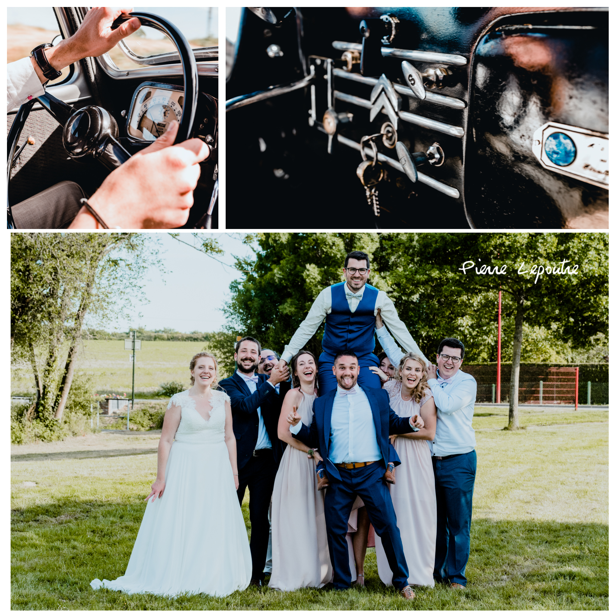 Un mariage à Vitré sous le soleil De chateaubourg en passant par rennes pour arriver à vitré Pierre Lepoutre suit le mariage 