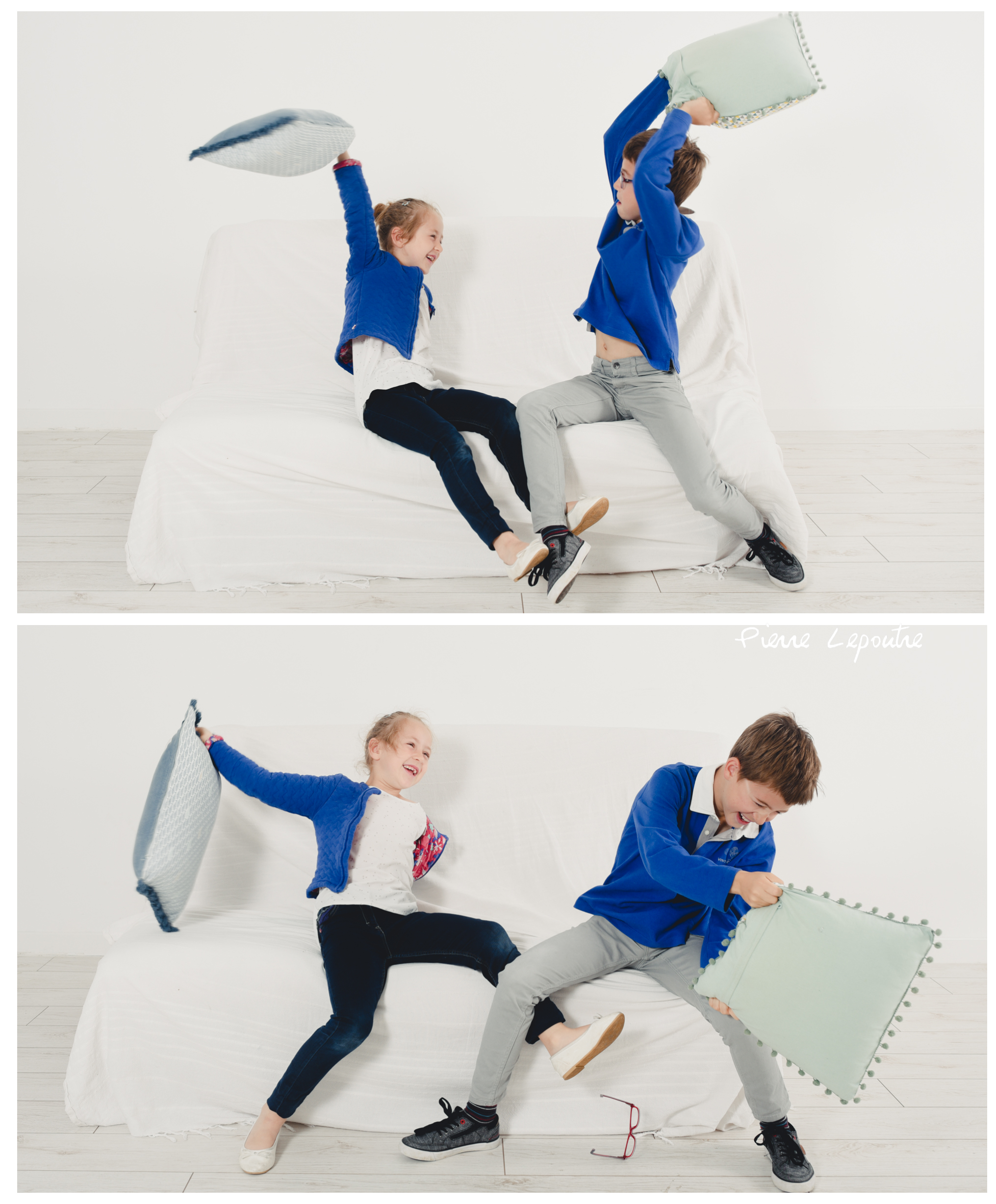 Séance photo au studio de Chateaubourg en famille avec le photographe Pierre Lepoutre